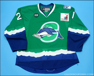 2012-2013 game worn Andrew Yogan Connecticut Whale jersey