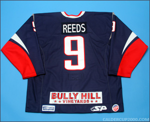 2011-2012 game worn Kyle Reeds Elmira Jackals jersey