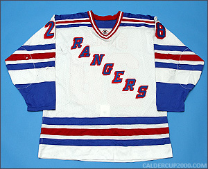 1997-1998 game worn P.J. Stock New York Rangers jersey