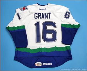 2012-2013 game worn Tommy Grant Connecticut Whale jersey