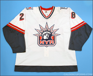 1998-1999 game worn P.J. Stock New York Rangers jersey