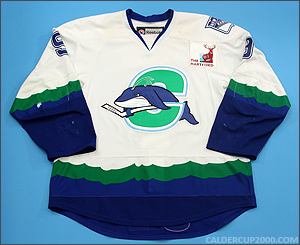 2011-2012 game worn Brendan Bell Connecticut Whale jersey