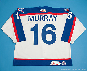 2002-2003 game worn Garth Murray Hartford Wolf Pack jersey