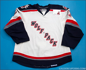 2008-2009 game worn Dale Weise Hartford Wolf Pack jersey