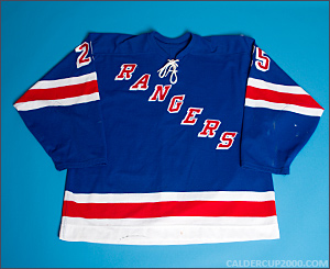 2001-2002 game worn Peter Smrek New York Rangers jersey
