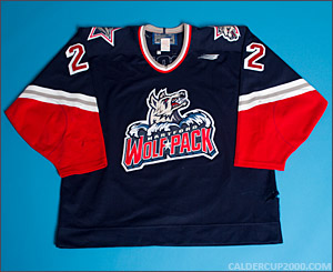 1998-1999 game worn Bob Errey Hartford Wolf Pack jersey