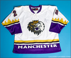 2002-2003 game worn Ryan Flinn Manchester Monarchs jersey