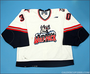 1998-1999 game worn Jeff Heil Hartford Wolf Pack jersey