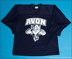 2014-2015 game worn Duncan Rutsch Avon Panthers jersey