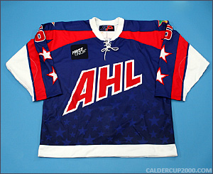 2001 game worn Peter Smrek PlanetUSA AHL All Stars jersey