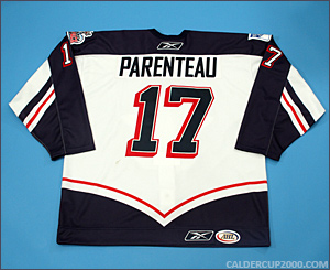 2009-2010 game worn P.A. Parenteau Hartford Wolf Pack jersey