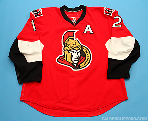 2009-2010 game worn Mike Fisher Ottawa Senators jersey