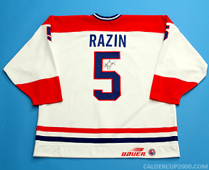 1998-1999 game worn Gennady Razin Fredericton Canadiens jersey