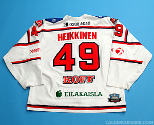2008-2009 game worn Ilkka Heikkinen HIFK jersey