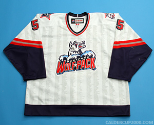 2014-2015 game worn Chris Summers Hartford Wolf Pack jersey