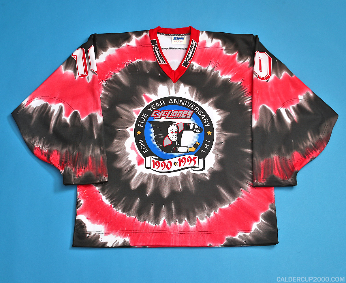 1994-1995 game worn Brad Smyth Cincinnati Cyclones jersey