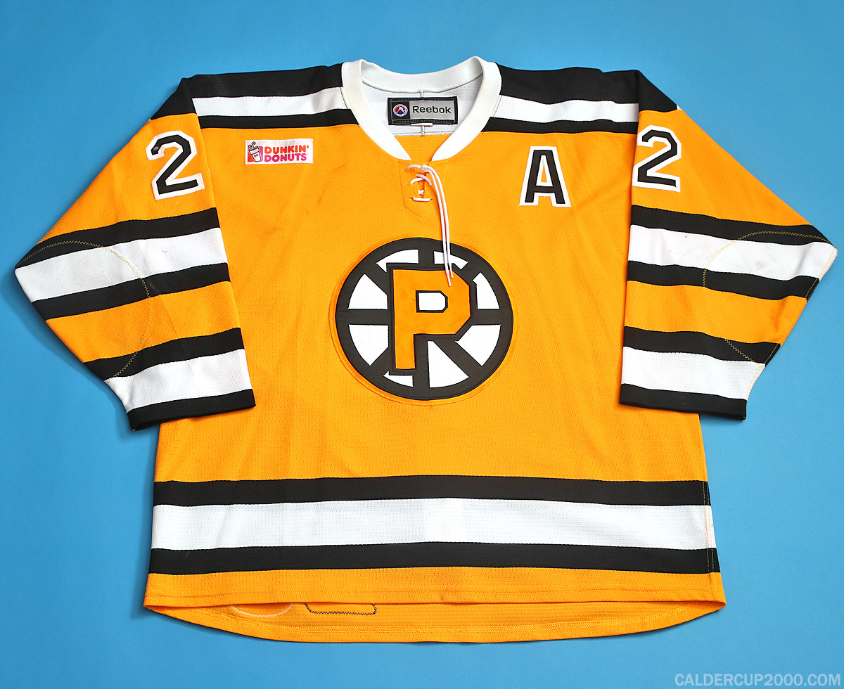 2009-2010 game worn Craig Weller Providence Bruins jersey