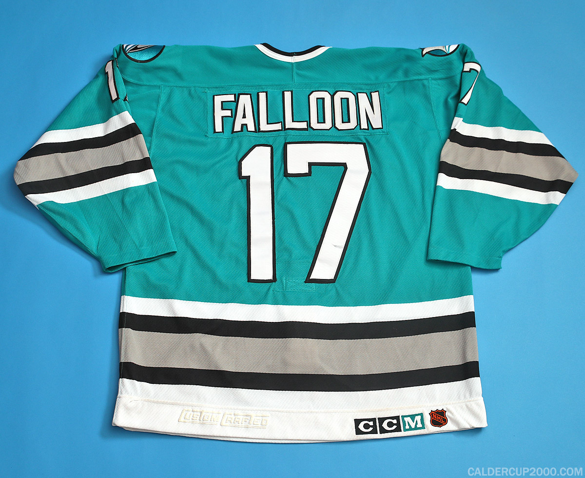 1991-1992 game worn Pat Falloon San Jose Sharks jersey