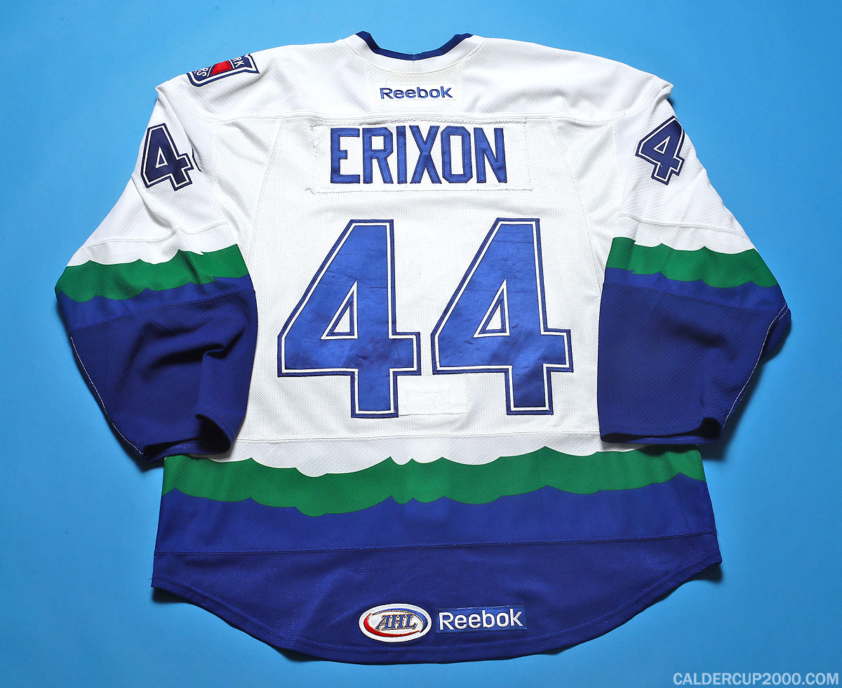 2011-2012 game worn Tim Erixon Connecticut Whale jersey