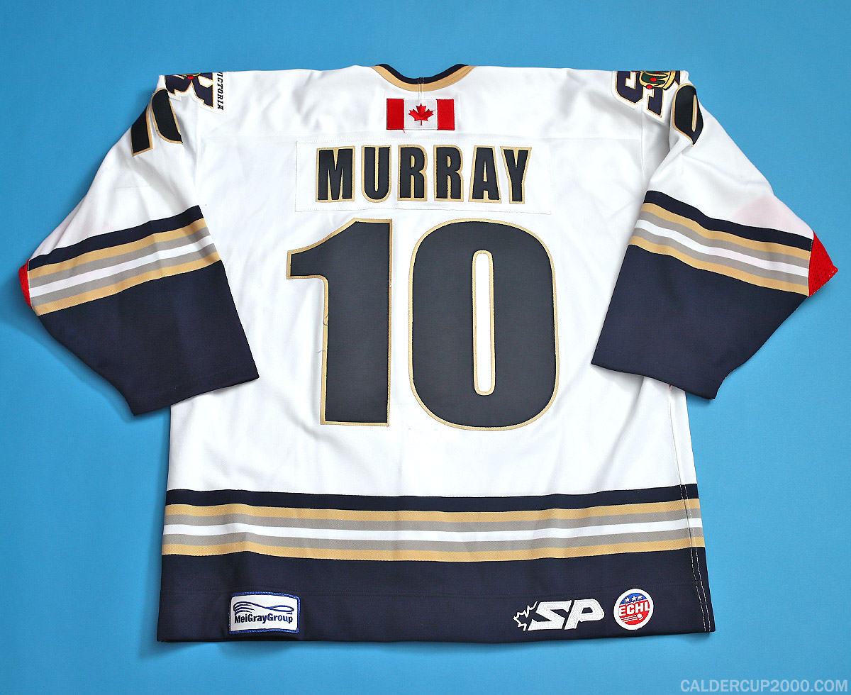 2010-2011 game worn Garth Murray Victoria Salmon Kings jersey