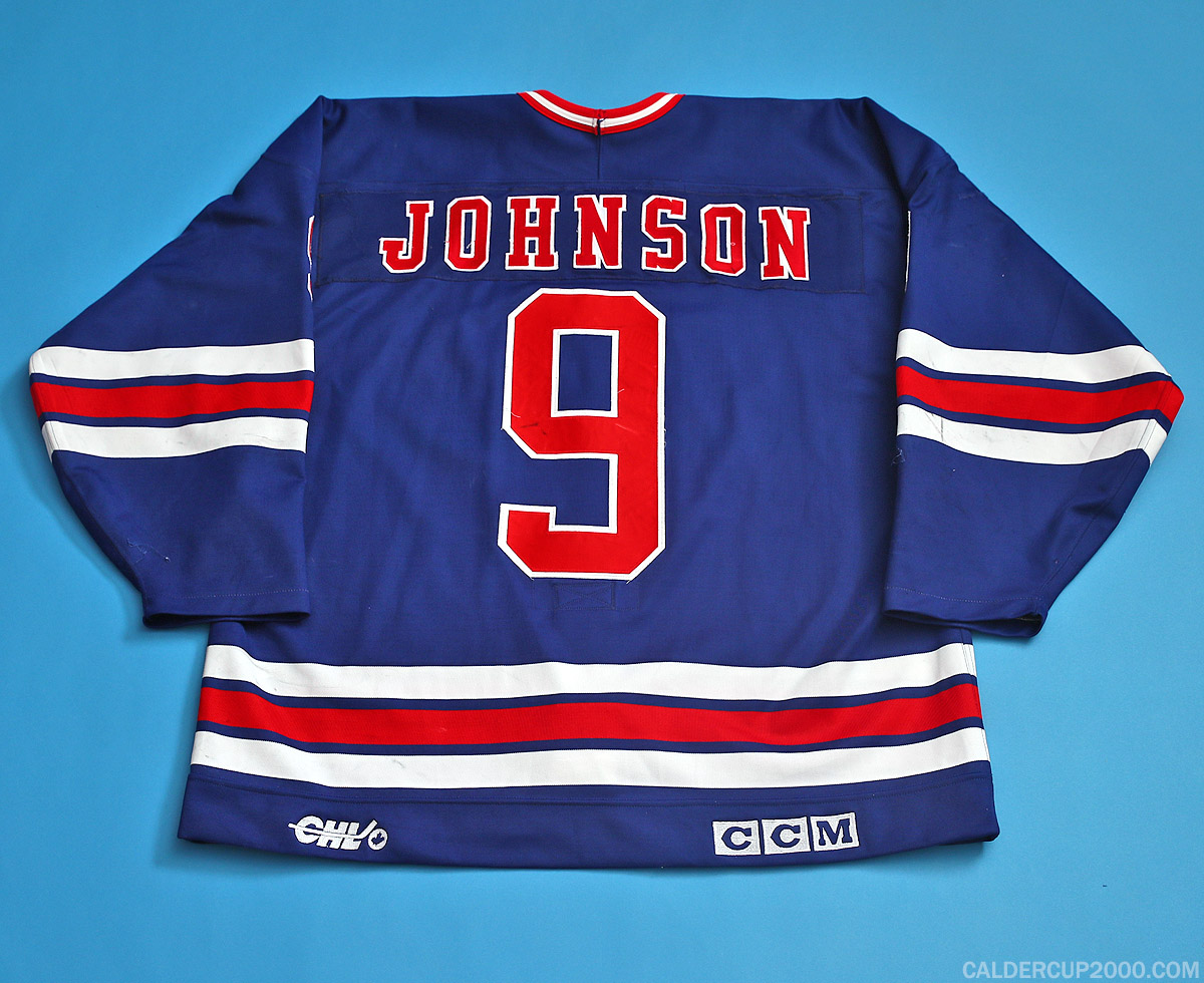 1993-1994 game worn Jason Johnson Kitchener Rangers jersey