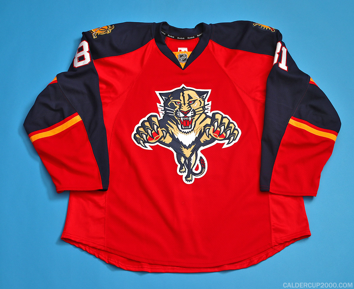 2014-2015 game worn Andrew Yogan Florida Panthers jersey