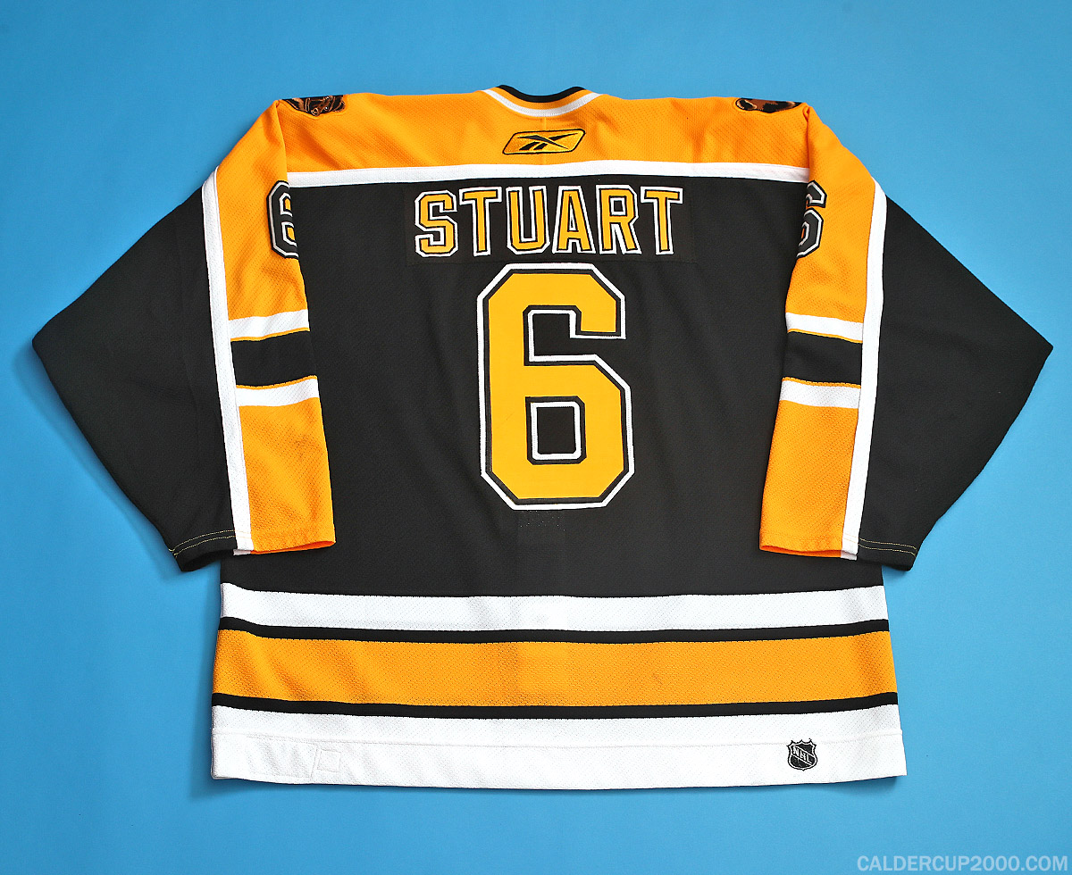 2005-2006 game worn Brad Stuart Boston Bruins jersey