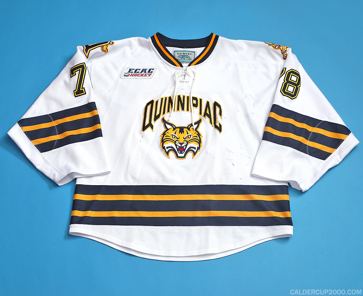2014-2015 game worn Chelsea Laden Quinnipiac Bobcats jersey
