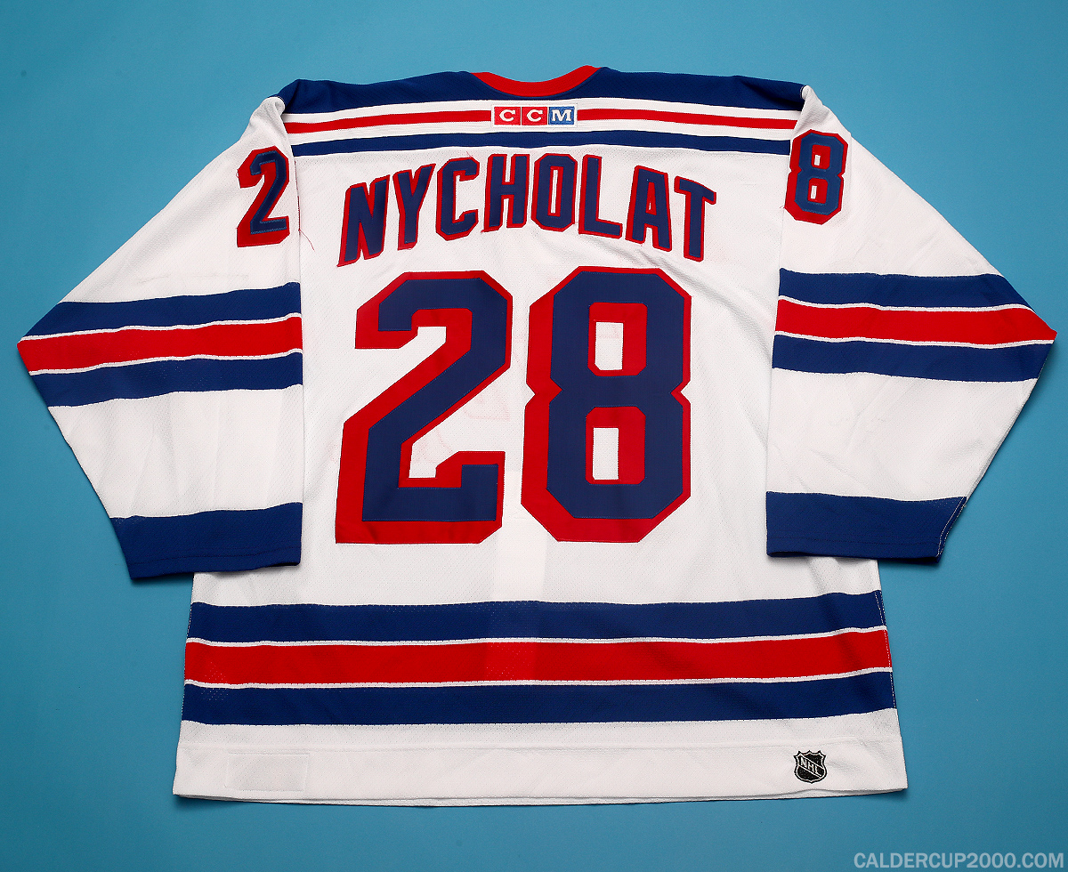 2003-2004 game worn Lawrence Nycholat New York Rangers jersey