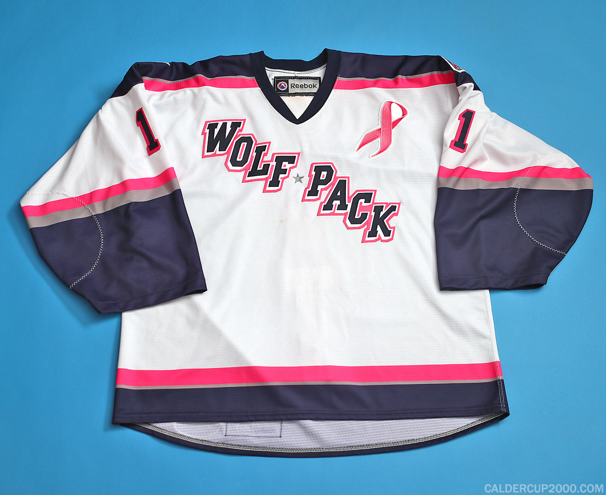 2013-2014 game worn Dov Grumet-Morris Hartford Wolf Pack jersey