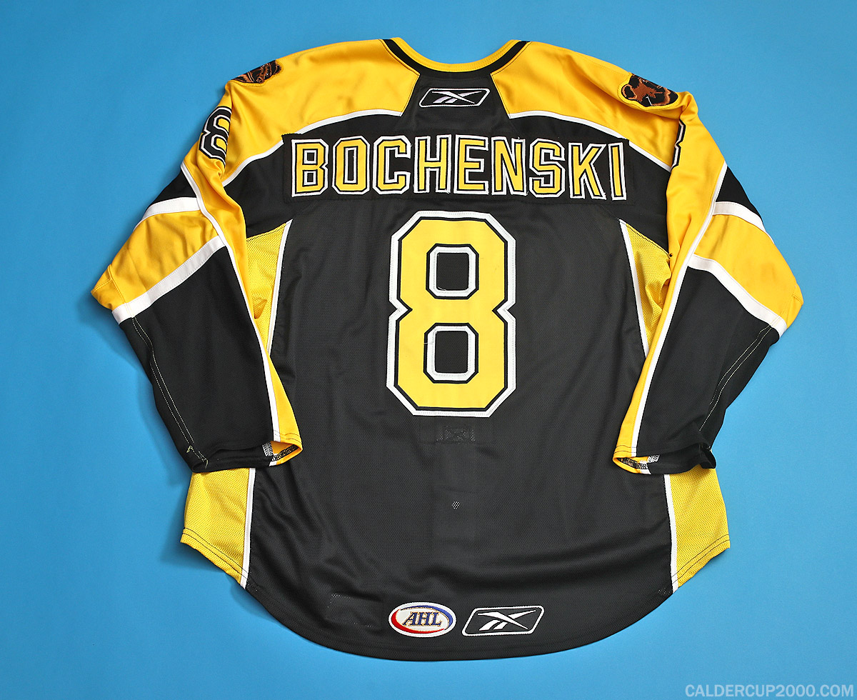 2007-2008 game worn Brandon Bochenski Providence Bruins jersey
