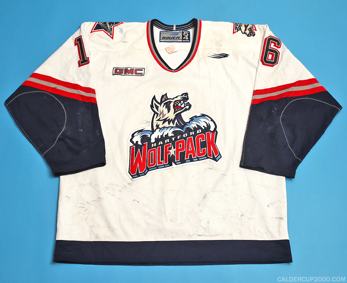 1999-2000 game worn Daniel Goneau Hartford Wolf Pack jersey