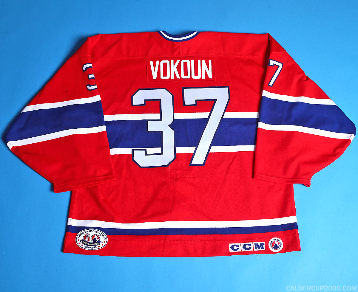 1995-1996 game worn Tomas Vokoun Fredericton Canadiens jersey