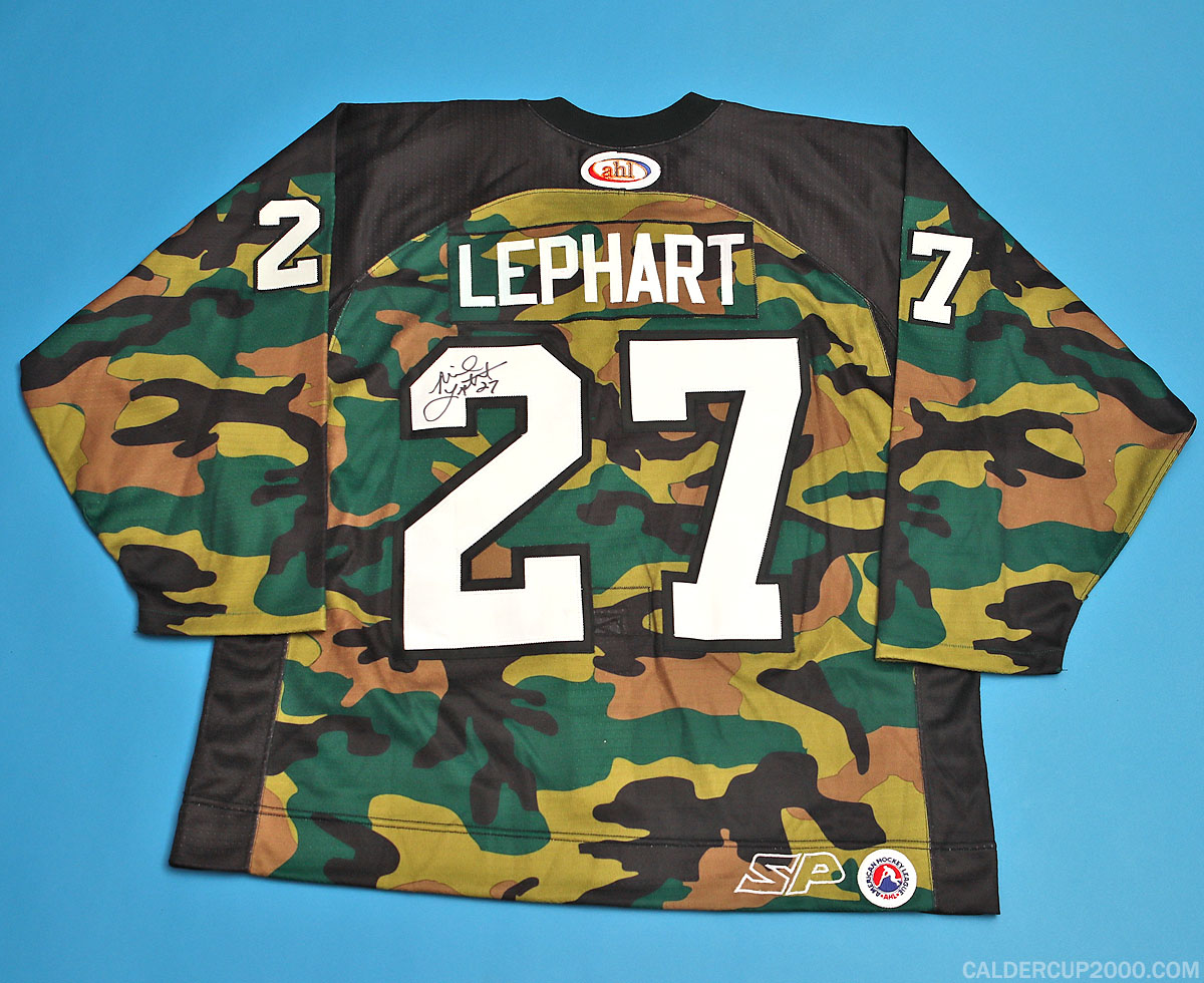 2001-2002 game worn Mike Lephart Philadelphia Phantoms jersey