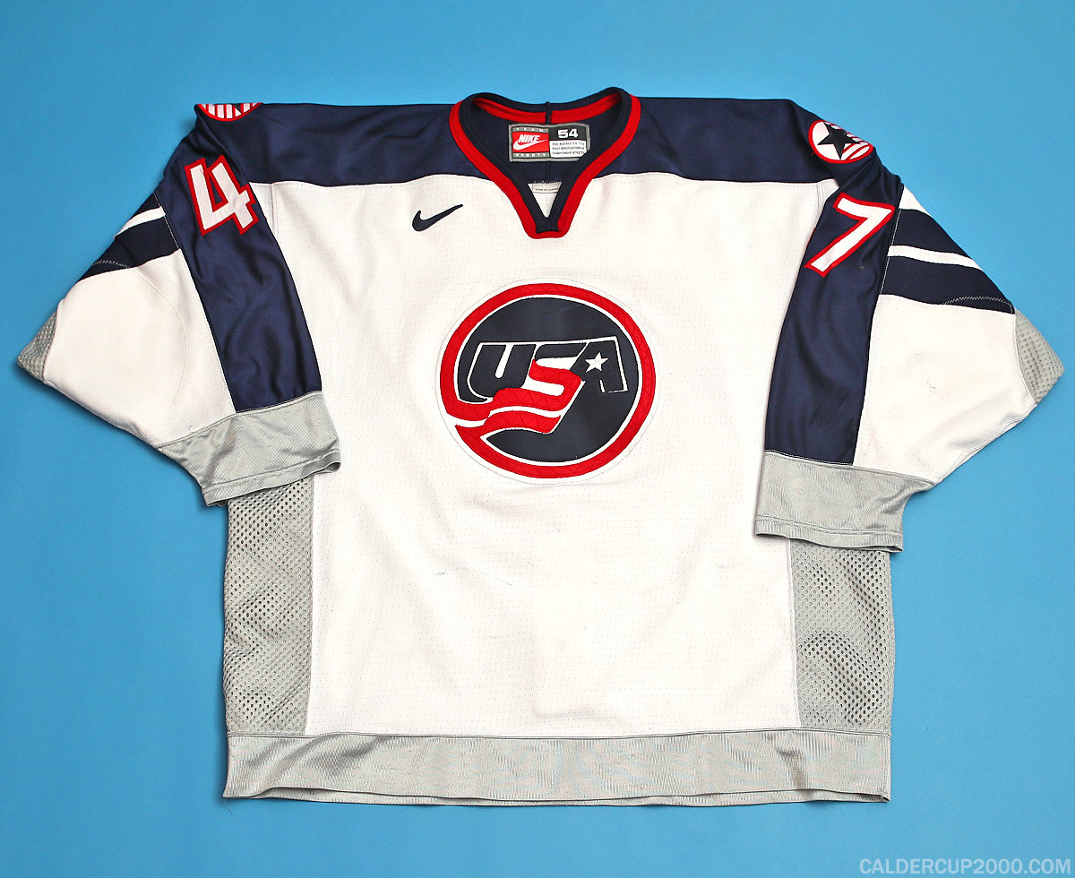 1999-2000 game worn Patrick Murphy Team USA jersey