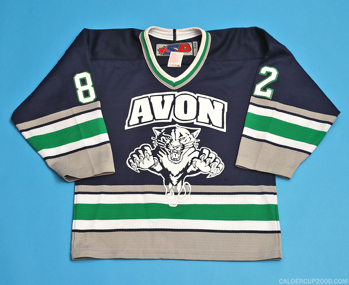 2015-2016 game worn Duncan Rutsch Avon Panthers jersey