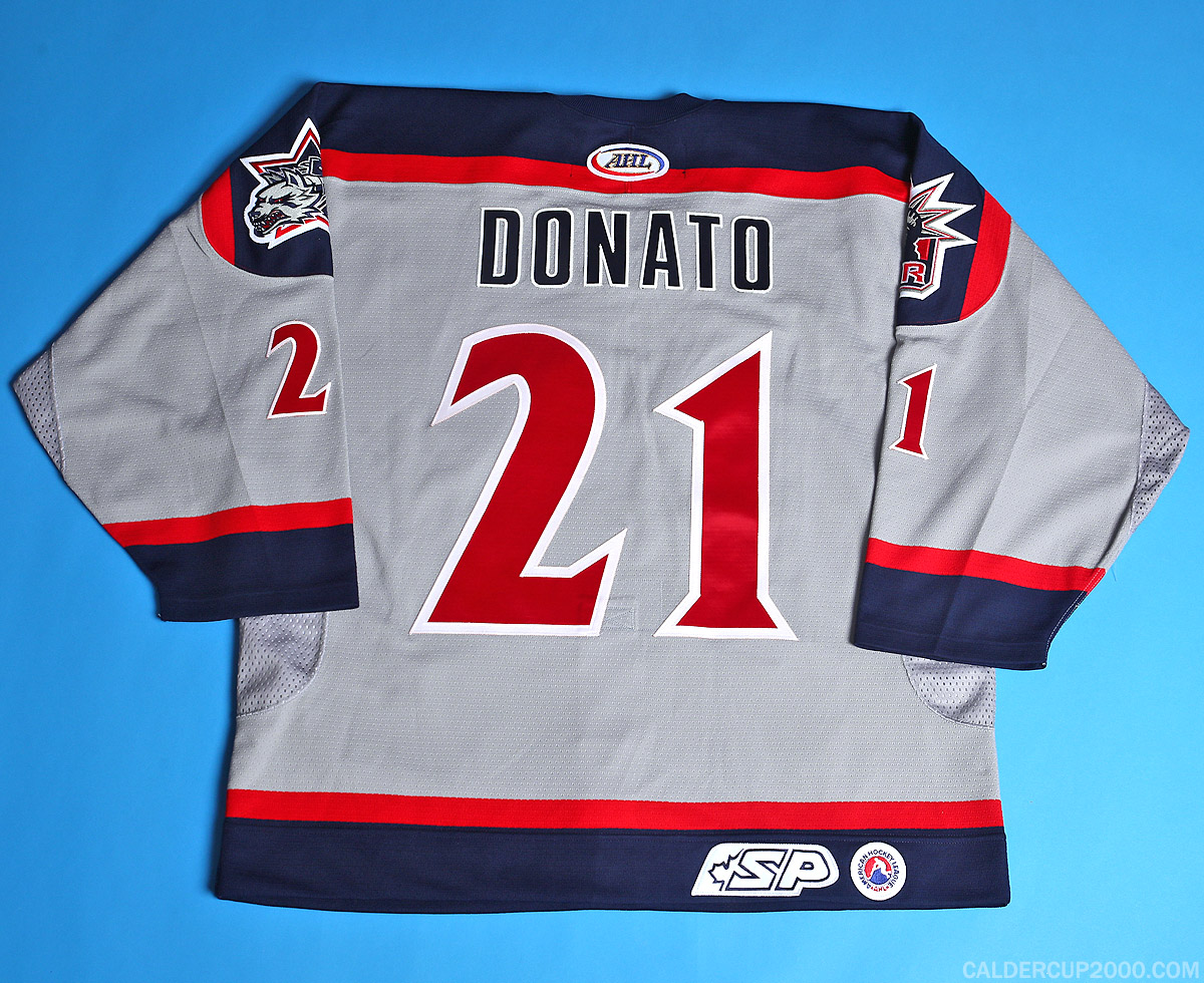 2002-2003 game worn Ted Donato Hartford Wolf Pack jersey