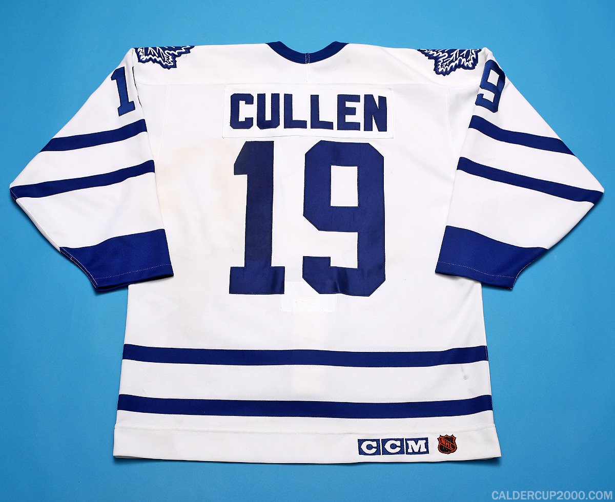 1993-1994 game worn John Cullen Toronto Maple Leafs jersey