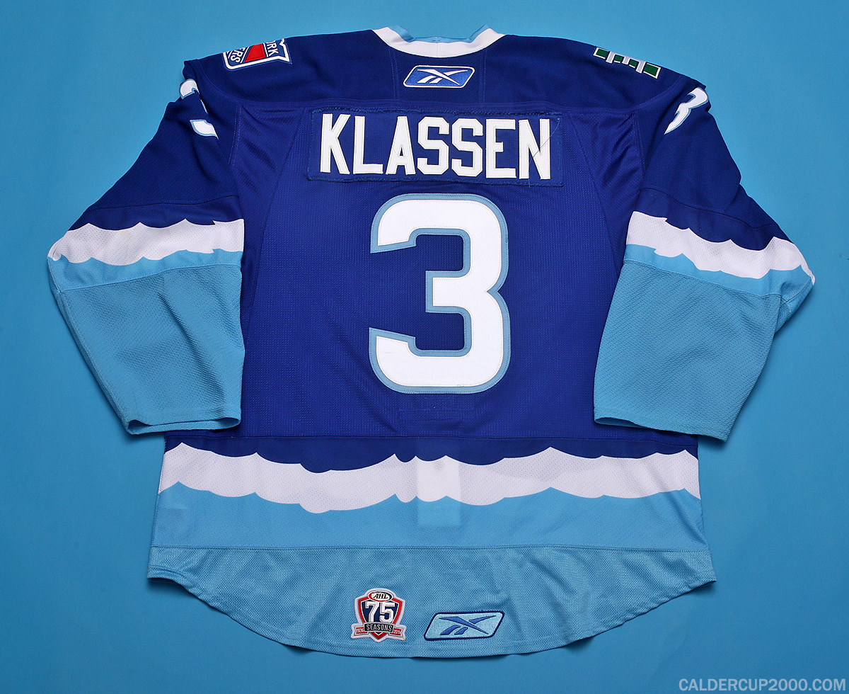 2010-2011 game worn Sam Klassen Connecticut Whale jersey