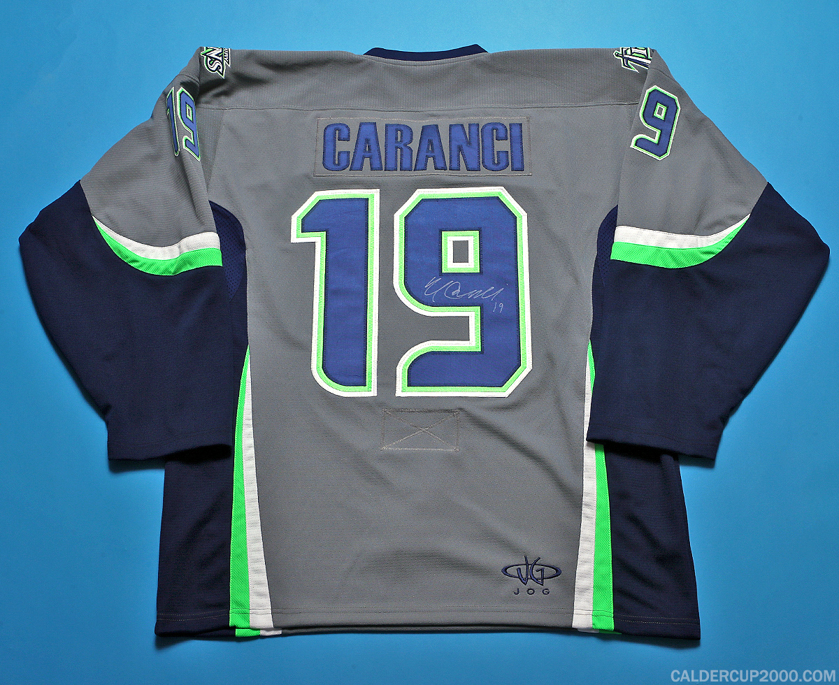 2015-2016 game worn Matt Caranci Danbury Titans jersey