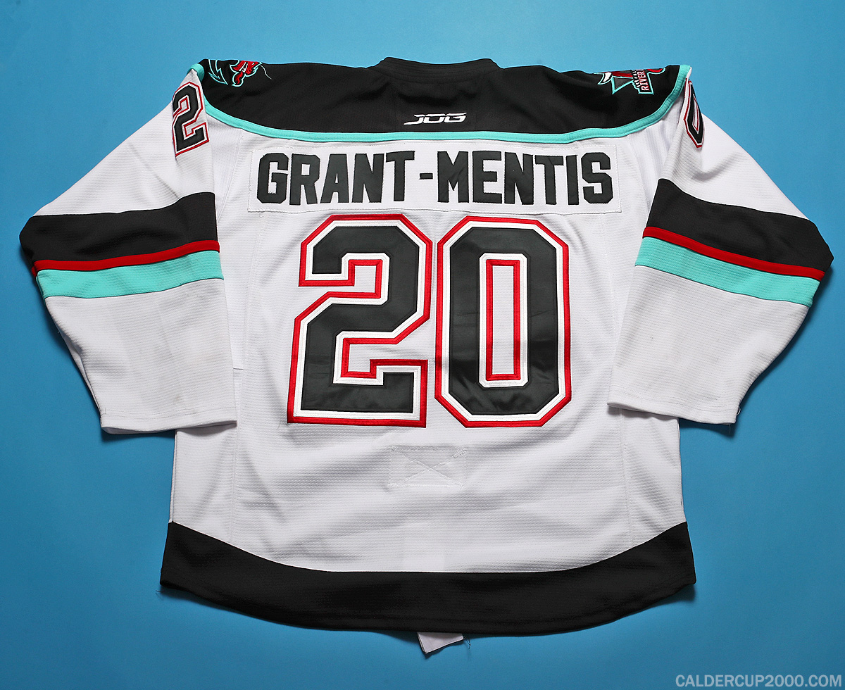 2021-2022 game worn Marquis Grant-Mentis Columbus River Dragons jersey