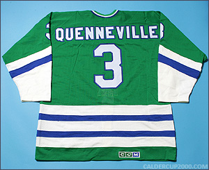 1984-1985 game worn Joel Quenneville Hartford Whalers jersey