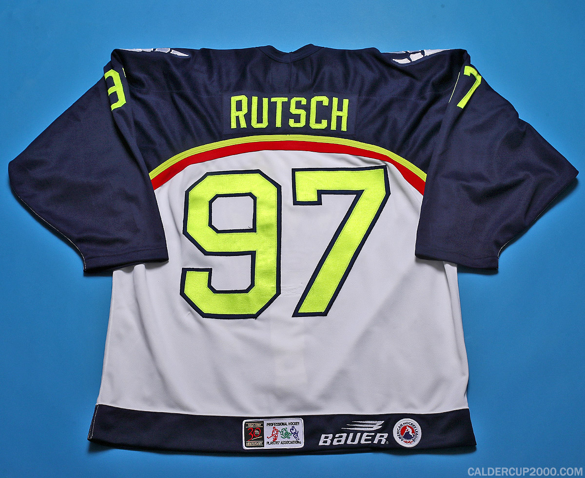 1997-1998 game worn Chris Rutsch Beast of New Haven jersey