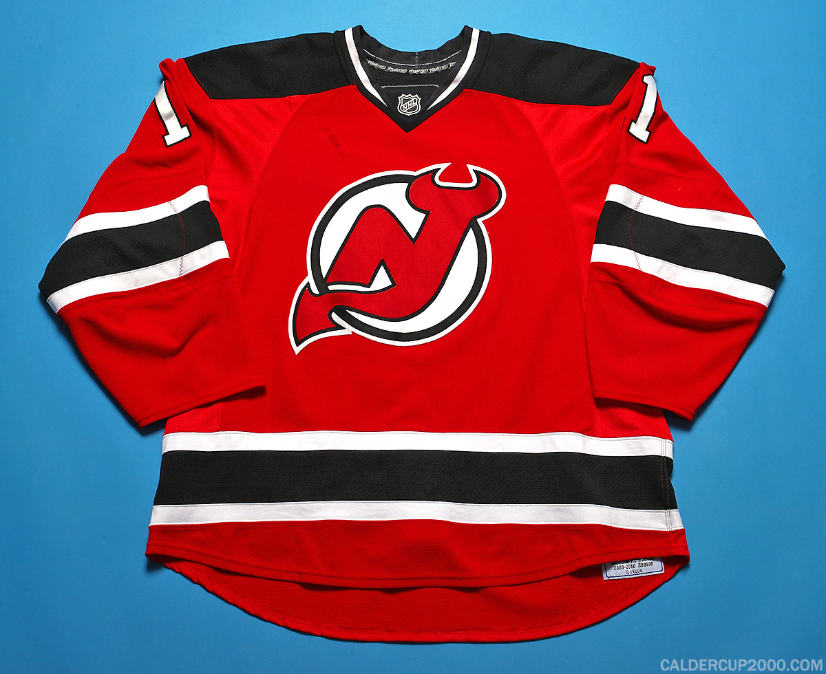 2009-2010 game worn Dean McAmmond New Jersey Devils jersey