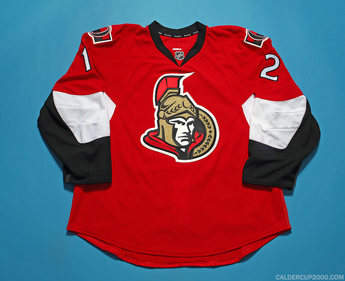 2016-2017 game worn Matt Bartkowski Ottawa Senators jersey