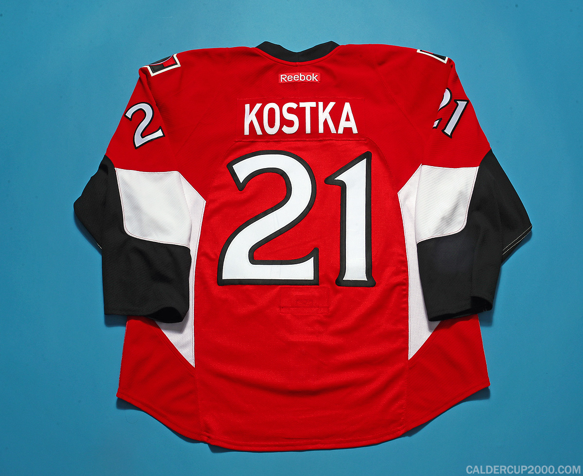 2015-2016 game worn Michael Kostka Ottawa Senators jersey