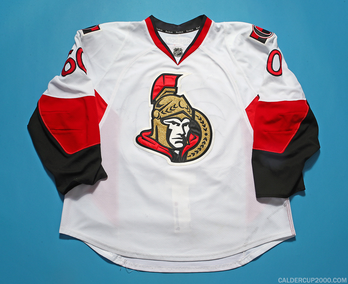 2016-2017 game worn Alex Krushelynski Ottawa Senators jersey