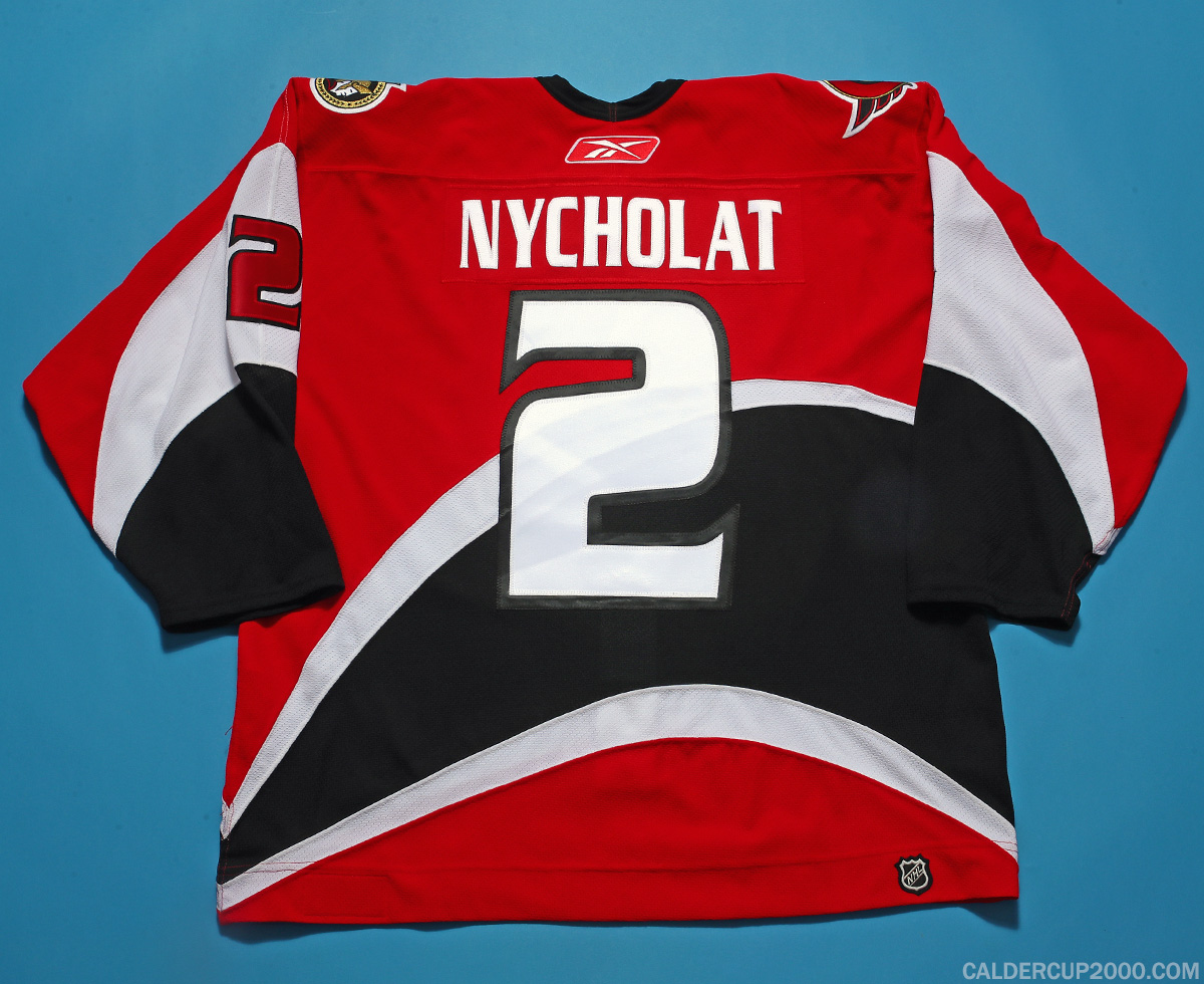 2006-2007 game worn Lawrence Nycholat Ottawa Senators jersey