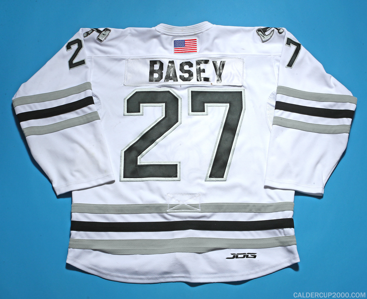 2022-2023 game worn Alex Basey Delaware Thunder jersey