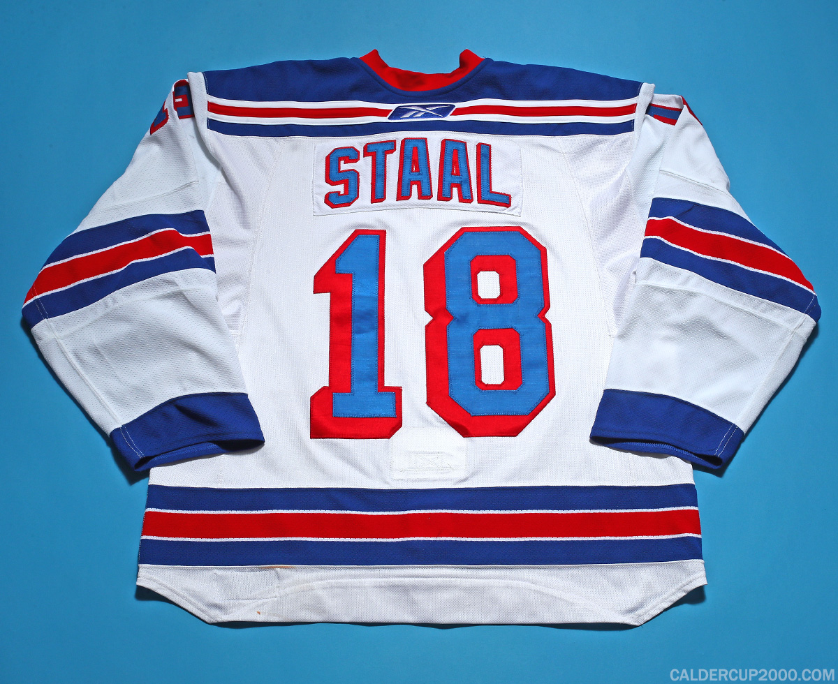 2007-2008 game worn Marc Staal New York Rangers jersey